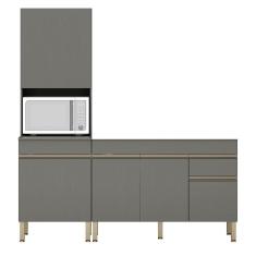 Paneleiro e Balcão Gabinete sem Tampo 120cm Lina Z06 Gris - Mpozenato