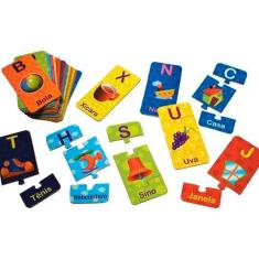 Brinquedos Educativos Alfabeto Ilustrado 78 Peças