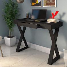 Escrivaninha 1 Gaveta Veneza Artany Preto