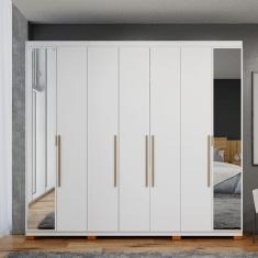 Guarda-Roupa Casal Bartira Diplomata com Espelho, 7 Portas, 6 Gavetas e 2 Prateleiras