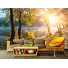 Papel de Parede Paisagens Floresta 85 - 1,00 X 1,00 - Voce Decorando