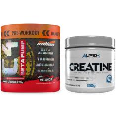 Kit Pré Treino C4 New Millen + Creatina Pura Alpex 150g-Unissex