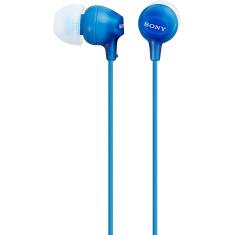 Fones De Ouvido In-Ear In-Ear Da Sony Mdrex15lp, Azul