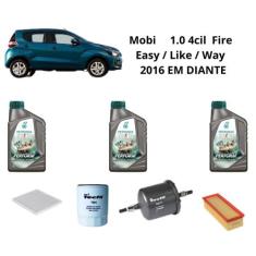 Kit revisão filtro oleo fiat mobi 1.0  4cil selenia