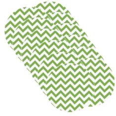 Sousplat Chevron Verde - NSW, Sem base, 12 Peças