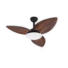 Ventilador Teto Preto 3 Pás Imbuia Potente Winds Ventax 220V, 220V