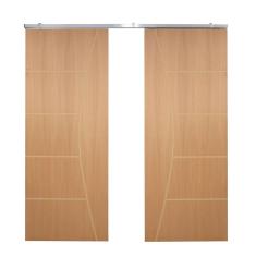 Porta Dupla De Correr P/ Verniz Frisada F10 - 210x160