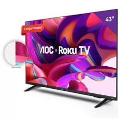 Smart Tv 43" Full HD Com Roku Tv 43s5135/78g Aoc Bivolt