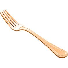 CJ 12 GARFOS DE AÇO INOX P/SOBREMESA PVD ROSE GOLD