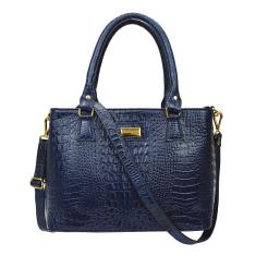 Bolsa Feminina Tote Tiracolo Transversal Estruturada em Couro