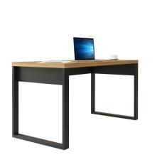 Mesa Escritório Estilo Industrial F20 Freijó-preto Fosco - Pradel