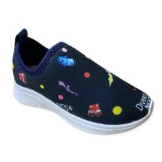 Tênis Divertidamente-se Infantil Unissex Marinho Escolar Confortavel V