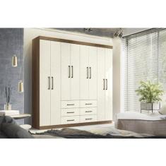 Guarda-roupa Casal 8 Portas 6 Gavetas Liverpool - Santos Andirá