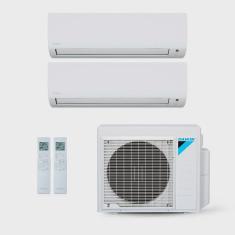 Ar-Condicionado Multi Split Inverter Daikin 34.000 BTUs (1x Evap hw 9.000 + 1x Evap hw 24.000) Quente/Frio 220V