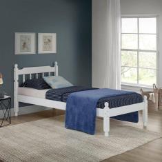 Cama Solteiro em Madeira Maciça Mv Outlet