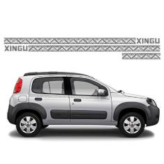 Adesivo Logo Faixa Fiat Uno Mille Way Xingu Kit Completo - SPORTINOX
