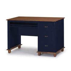 Escrivaninha 3 Gavetas Suporte para Teclado e Divisor de Ambiente 5060