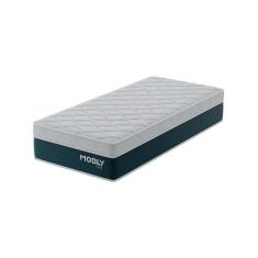 Colchão Solteiro York Molas Ensacadas (24x88x188) Azul e Branco - Mode
