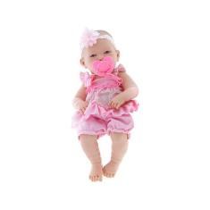 Boneca Baby Ninos Reborn + Carrinho de Lapela - Cotiplás, Colorido, Ba