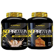 Kit 2x Whey Protein Blend Complex Iso  2Kg - XPRO-Unissex