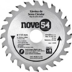 Disco De Serra Para Madeira Lâmina 110 X 20 Mm 24 Dentes