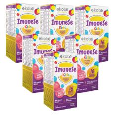 6x Imunese Kids- 16 Vitaminas e Minerais-50ml- Tutti Frutti Ekobé 