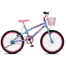 BICICLETA COLLI JULLY ARO 20 COM CESTA - AZUL