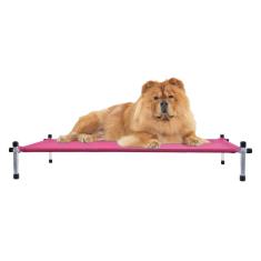Cama Suspensa Para Cachorro Pet Grande 90X60X13 Rosa Orto