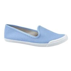 Slip On Tênis Alpargata Moleca Feminina Tresse- Jeans-Feminino
