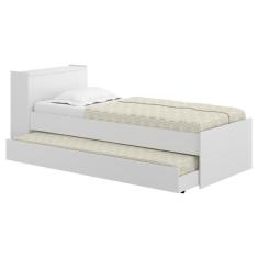 Bicama com Baú Embutido para Colchão 190cmx80cm Branca