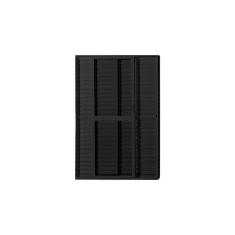 Porta Balção De Aluminio 210x120cm 2 Folhas Moveis E 1 Folha Fixa Preto