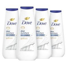Sabonete Líquido Dove Deep Moisture - 4 Unidades de 500ml para Pele Se