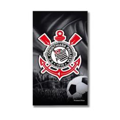 Toalha De Banho Oficial Time Corinthians 70X130Cm Buettner