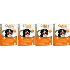 Canex Premium 3,6G Vermifugo Cães Até 40Kg 2 Comprimidos - 4 Unidades