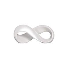 Enfeite para Sala Decoração Cerâmica Infinito 2 Pérola