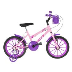 Bicicleta Infantil ULTRA BIKE Kids Unicorn Aro 16 Rosa Bebe/Lilas