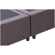 Cama Box Base Casal Bipartido Poliester(1.38X1.88)