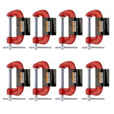 Kit 8 Grampos Tipo C Marceneiro Carpinteiro Leve 2 Polegadas - Starfer