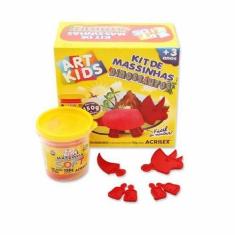 Kit de Massinhas Dinossauros 150g 7 Peças Massa de Modelar Infantil Ac