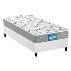 Cama Box Solteiro: Colchão Probel D33/Ep Double Face + Base White(88X188)