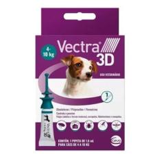 Ceva - Vectra 3D Antipulgas e Carrapatos 1,6ml para Cães de 4,0 a 10kg
