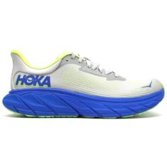 HOKA Tênis masculino Arahi 7, Poeira estelar/cobalto elétrico, 41
