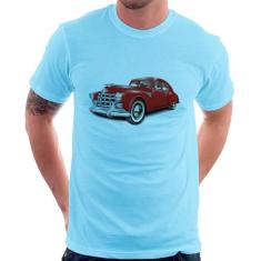 Camiseta Retro Classic Red Car - Foca na Moda, Azul bebê, P
