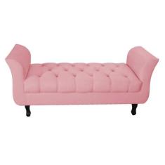 Recamier Grecia Decorativa 140cm Suede Rosa - Montanaris Decor - MD MO