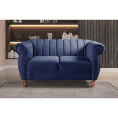 Namoradeira Realeza Sofá Chesterfield Decoração Sala Recepção Estilo Retrô