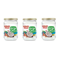 Kit 3uni Óleo de Coco Extravirgem Coco Show 500ml - Copra