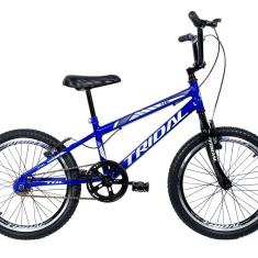 Bicicleta Aro 20 Infantil Bmx Cross Quadro Mtb Azul