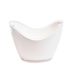 Champanheira Oval Em Acrílico 7,5 Litros Kenya Branca