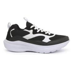 Tênis Revior RV1000 Tamanho Especial, Preto, Branco, 48