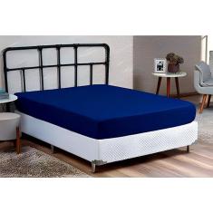 Lençol Cama Casal Padrao Avulso C/Elástico Premiun Liso